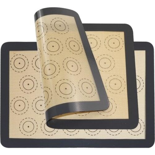 Silicone Baking Mat Non-Stick Rolling Dough Mat Cakes Pastry Cookie Macaron Making Pad Home Kitchen Bakeware Accessories