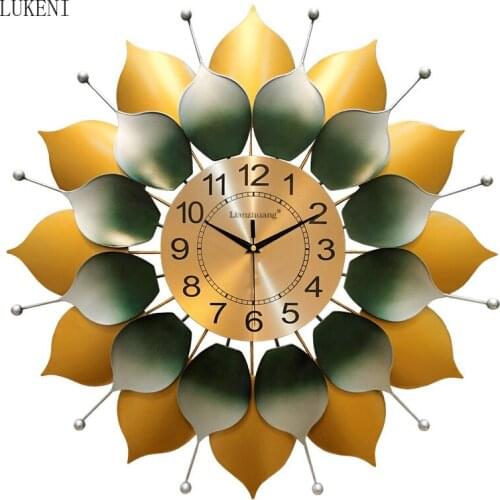 European Style Light Luxury Wall Clock Living Room Home Mute Modern Creative Fashion Art Clock Decorative Quartz Clock