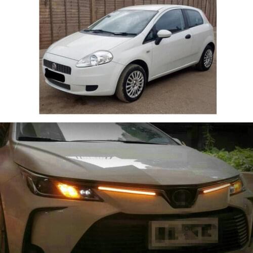 LED Daytime Running Light DRL Turn Signal Lamp For Fiat GRANDE PUNTO IDEA LINEA SCUDO Sedici Seicento Stilo DOBLO DUCATO Ulysse