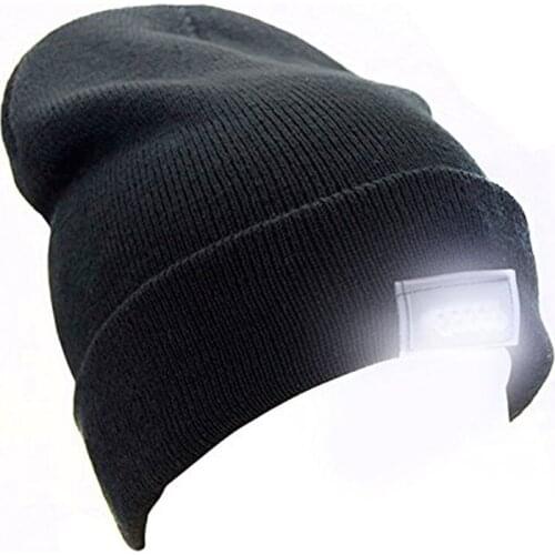 Unisex Outdoor LED Beanie - 5 Bright Integrated Leds - Great for Camping, Sports, Jogging, Walking, Grilling,One Size Fits Most