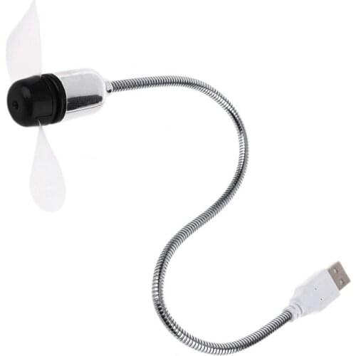 Universal Flexible USB Fan Air Cooling Cooler For Laptop Desktop PC Computer USB Charger Powerbank Home Outdoor Trave Mini Fan