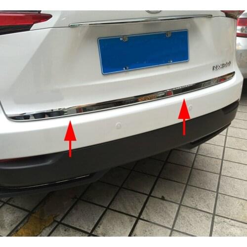 Stainless Steel Rear Tail Trunk Cover Trim Fit For Lexus NX200t NX300h 2015 2016 2017 2018 2019 Decoration Accessories