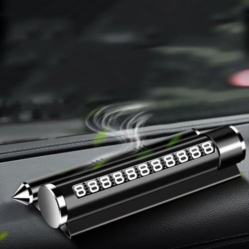 1Pc Car Temporary Parking Card Rotatable Telephone Number Plate Magnetic Adsorption Design Car Styling Auto Accessories