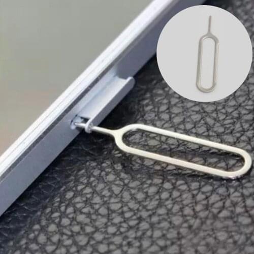 10pcs Sim Card Eject Pin Key Tool Needle SIM Card Tray Holder Eject Pin for iPhone7 6 5 For Xiaomi3 For Samsung #25
