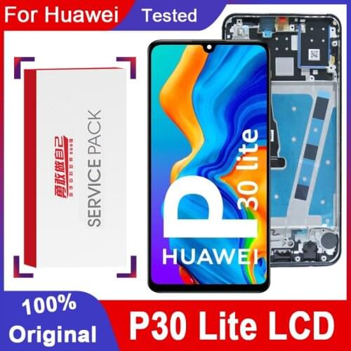 100% Tested 2312*1080 IPS Replacement for Huawei P30 Lite / Nova 4e LCD Display Touch Screen Digitizer Assembly MAR-LX1 LX2 AL01