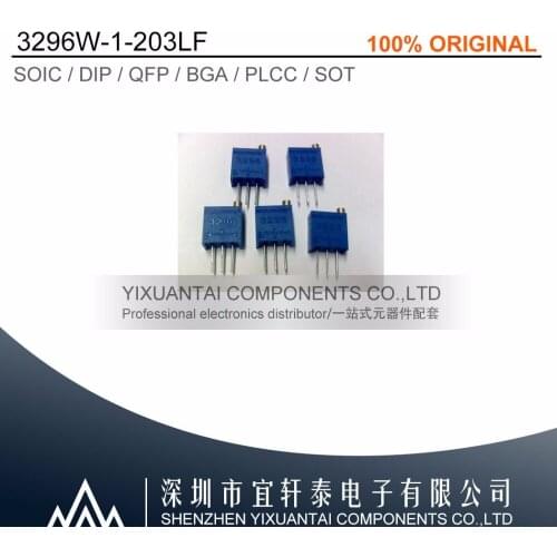 100pcs/lot 500pcs/lot 1000pcs/lot Free Shipping! 100% New Original 3296W-1-203LF 3296W 20K