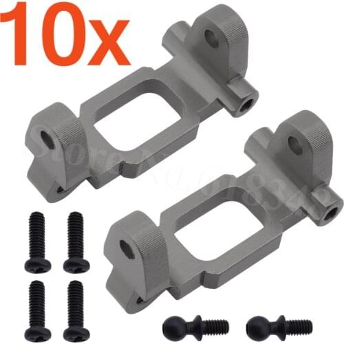 10x Alum Alloy Front Hub Carrier Base C(L/R) For 1/18 Revel 24540 Scorch Hobbico Dromida BX/MT/SC4.18 Short Course Truck Monster