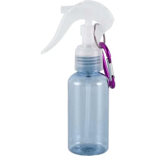 60ML Refillable Bottles Portable Travel Size Transparent Sprayer Keychain Holder Alcohol Disinfectant Container