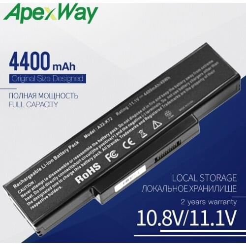 Laptop battery For Asus A32-K72 A32-N71 K73E K73J K73JK K73S K73SV N71 N71J N71JA N71JQ N71JV N71V N71VG N71VN N73 6 cells