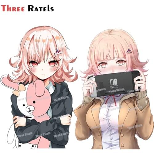 A127 Lovely Amine Girl Nanami Chiaki For Daanganronpa Car Stickers Waterproof Decorative Car Accessories