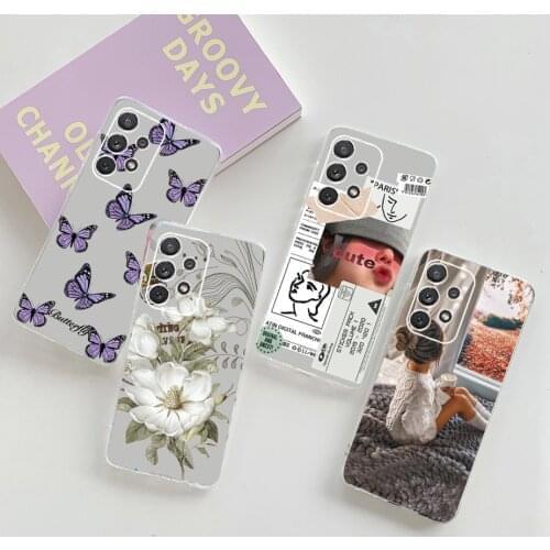 Phone Case For Samsung Galaxy A72 5G Case 2021 TPU Fundas Cute Pattern Silicon Soft Back Cover For Samsung A 72 a72 Case Bumper