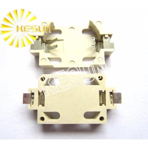 FREE SHIPPING 20PCS x BS-6 Tin-plated 3V SMT Button Battery Holder for CR2032 CR2025 CR2016 Button Cell