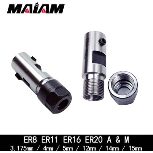 ER8 ER11 ER16 ER20 tool holder motor shaft post spindle 4 6mm 8mm 5mm 10mm 12mm 14mm 15mm for ER tool holder Engraving machine