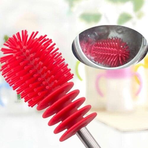Baby Bottle Brushes For Cleaning Kids Infant Child Milk Feed Bottle Nipple Pacifier Nozzle Spout Tube Cleaning Brush