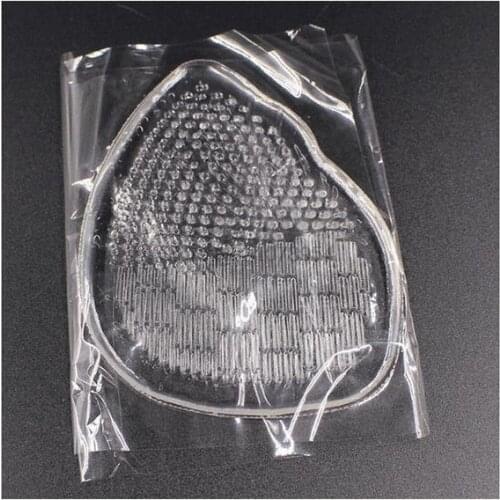 By dhl 500pairs Gel Insoles Cushions Forefoot Pain Relief Support Front Feet High Heel Shoes Slip soft Pad Foot Care Tool
