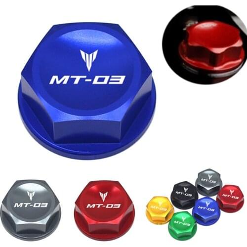 For Yamaha MT-03 MT03 06-14 Motorcycle Steering Stem Nut Head Screw Cap & Rear Wheel Axle Nut Cover & Swing Arm Pivot Shaft Nut
