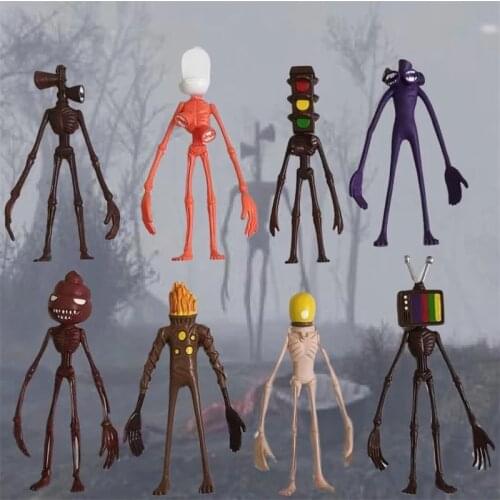 Siren Head Action Figures Toys Head Light ,Sirebn Head PVC Model Dolls Sculpture Shy Guy Urban Legend Foundation Scp Toys