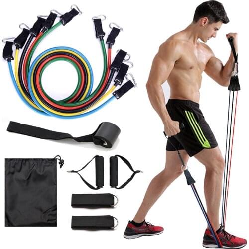 Fitness Equipment Exercise Resistance Bands Set Stretch Workout Band Yoga Exercise Fitness Band Rubber Loop Tube Bands Home Gym