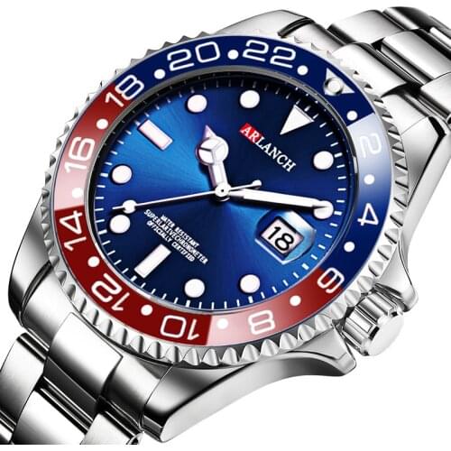 Top Brand Luxury Classic Mens Watches Submariner Luminous Calendar Stainless Steel Band Sports Fashion Quartz Watch Dropshipping
