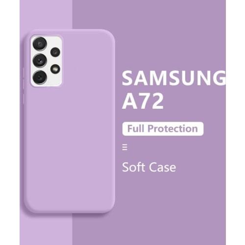 LOVECOM Original Liquid Silicone Case For Samsung A72 A52 A32 A42 A51 A71 A21S A50 S20 FE S21 Plus Note 20 10 Soft Phone Cover