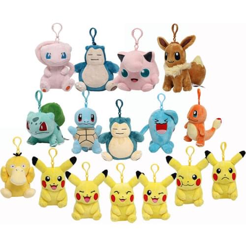New 20pcs Pik Wob Sno Pik 12-13CM Plush Clip Keychain Pendant