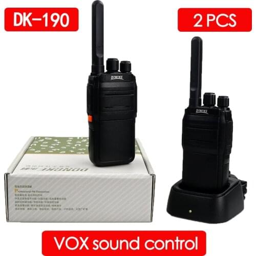 2pcs DONGKE 190 Walkie Talkie Radio Station UHF 400-470MHz 16CH CB Radio talki walki Portable Transceiver radio comunicador