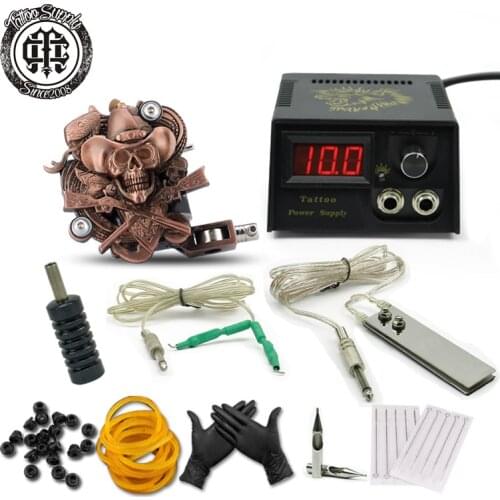 Tattoo Machine Shader & Liner Assorted Tattoo Gun Power grip Needles tips Accessories Kits Supply Free shipping For USA