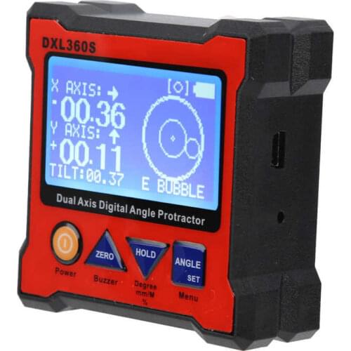 Battery Capacity Tester Battery Tester Digital Protractor with Magnetic Single Axle Industrial Supplies XDL360S US Plug