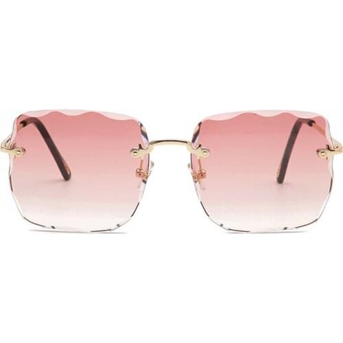 Fine Workmanship Simple Atmospheric Not Frivolous Frameless Trimming Fashion Sunglasses Polygon Irregular Sunglasses