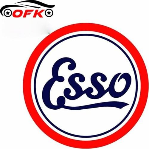 OFK 13cm X 13cm for Esso Novelty Vinyl Car Wrap Fine Decal 3D Car Stickers Waterproof Personality Creative Stickers