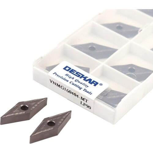 VNMG160404-MT LF90 VNMG160408 CNC Lathe Turning Tools Cermet Carbide Inserts Cutting Machining High Hardness Easy Chip Removal