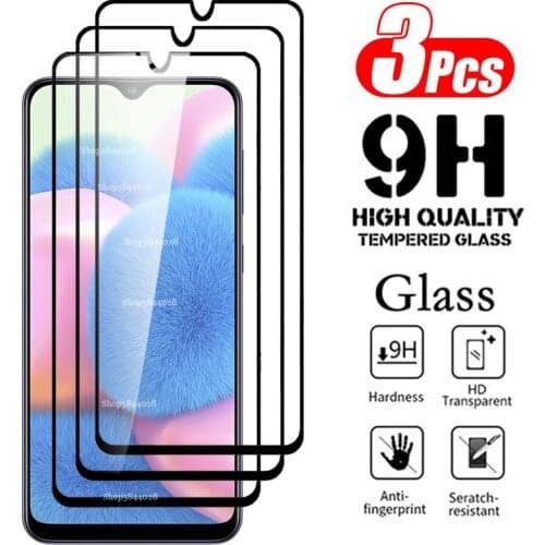 3PCS Protective Glass on For Samsung Galaxy A30s A50s Tempered Screen Protector Thin Easy To Install A50 A70 S A50s A10s Film