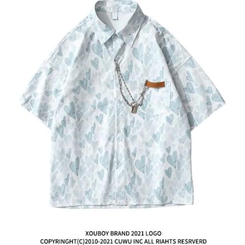 Women Shirts 2021 Chic Ladies Streetwear Loose Shirt Female Outfit Girls Tops MID Sleeve Hiphop Oversize 01