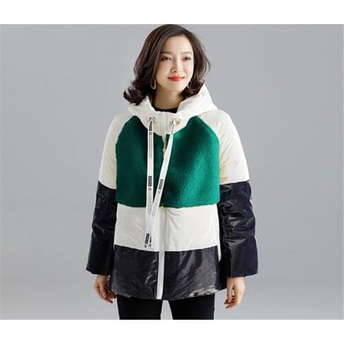 Joint Coats Women Winter Casual Zipper Up Long Sleeve Hooded Down Jackets coat Female