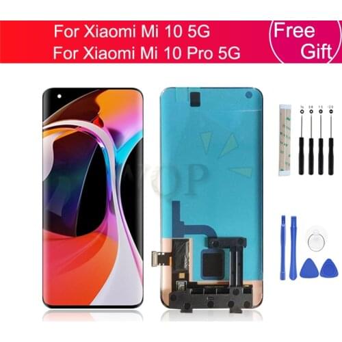 For Xiaomi Mi 10 5G lcd display Touch Screen Digitizer Assembly lcd digitizer for mi 10 pro 5G Screen replacement repair parts
