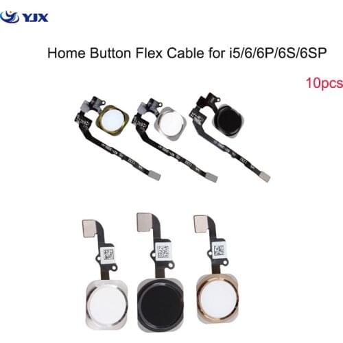 10pcs Home Button Flex Cable for iPhone 6 6S Plus 5S Mobile Phone Return Menu Key Flexcable Assembly Replacement Parts