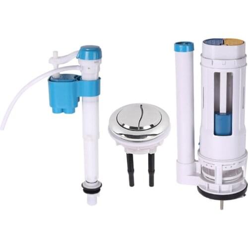 2020 New 1Set Universal Toilet Tank Fittings Kit Dual-flush Toilet Repair Tools for Home