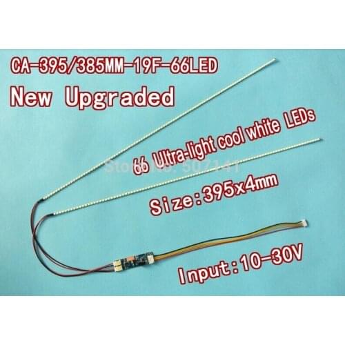 395mm Adjustable brightness led backlight strip kit,Update 19inch LCD ccfl panel to LED backlight