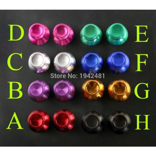 4pcs Aluminum Metal Joystick Cap Cover Replacement Alloy Joystick 3D Rocker Caps for PS4 Xbox One Controller