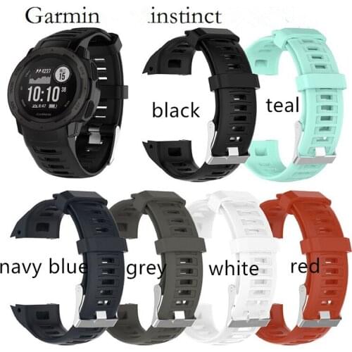 50pcs Soft Silicone Replacement Watch Band Strap For Garmin instinct Wristband Bracelet Starp For Garmin instinct Smart Watch