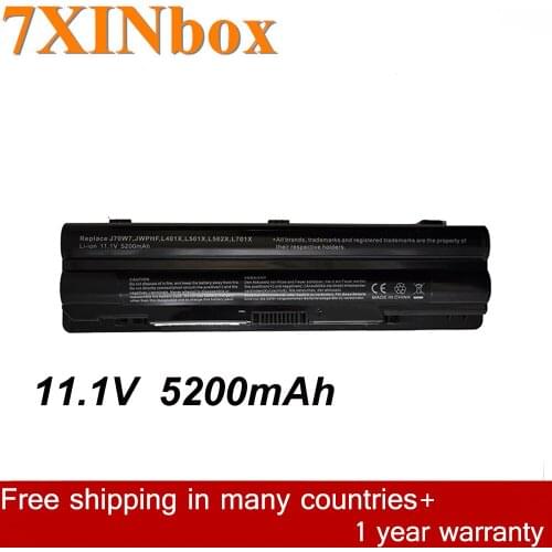 7XINbox 11.1V 5200mAh J70W7 JWPHF R795X WHXY3 Laptop Battery For Dell XPS 14 15 17 L401x L501x L701x L701x 3D 312-1123 312-1127