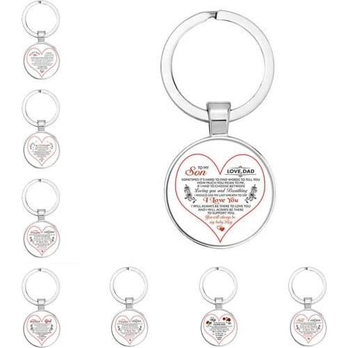 BTWGLRomantic Heart-Shaped Keychain Rose Flower For My WifeS Daughter Pendant Keychain Women Girl Jewelry Love Gift