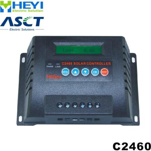 C2460-50 intelligent control Solar Controllers 50A 12/24V solar controller pwm real-time LCD parameters adjustable