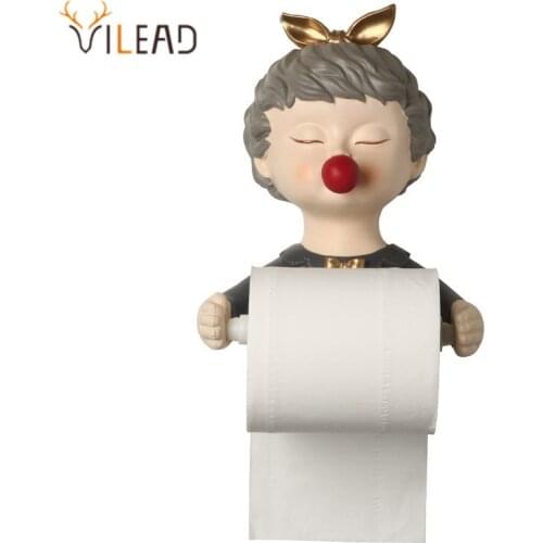 VILEAD Toilet Paper Holder Easy Install Morden Decor Paper Towel Holder Home Improvement Bath Accessories Bath Decoration
