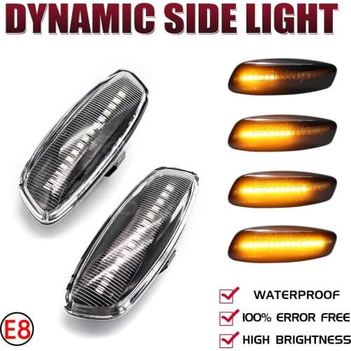 Dynamic LED Car Side Marker Lights Repeater Signal Lights For Citroen C4 Picasso C3 C5 DS4 Peugeot 308 207 3008 5011 Car