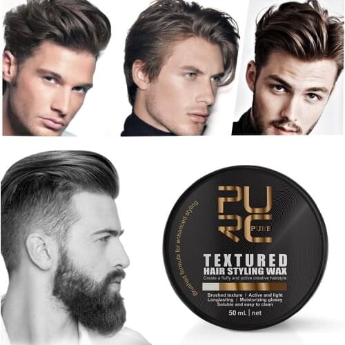 PURC Strong Hold Hair Wax For Men Hold Hair styles Smooth Frizzy Hair Non Greasy Hair Dye Wax Mud Cream
