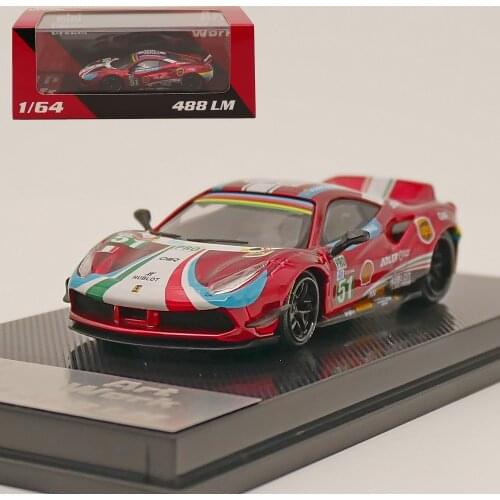 Mini Dream 1:64 LB 488 LM 2019 Diecast Car Metal Model Alloy Toy