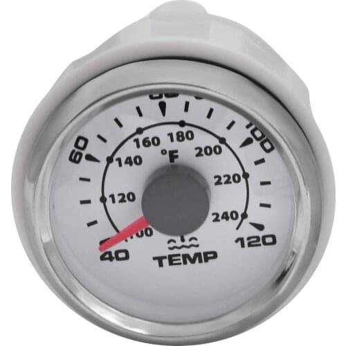 8Colors light Marine Water Temperature Gauge 52mm Boat Car Water Temp Meter Gauge 40~120 Celsius Indicato