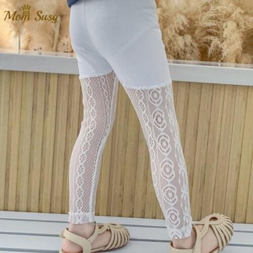 Baby Girl Tight Cotton Lace Hollow Out Infant Toddler Girl Pantyhose Child Tight Hosiery Pant Trousers Pink White Baby 1-5Y