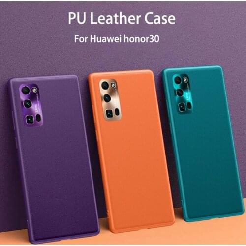 Leather case for huawei honor30 thin pu back cover for huawei p30 new anti-knock business protective case for huawei p30pro